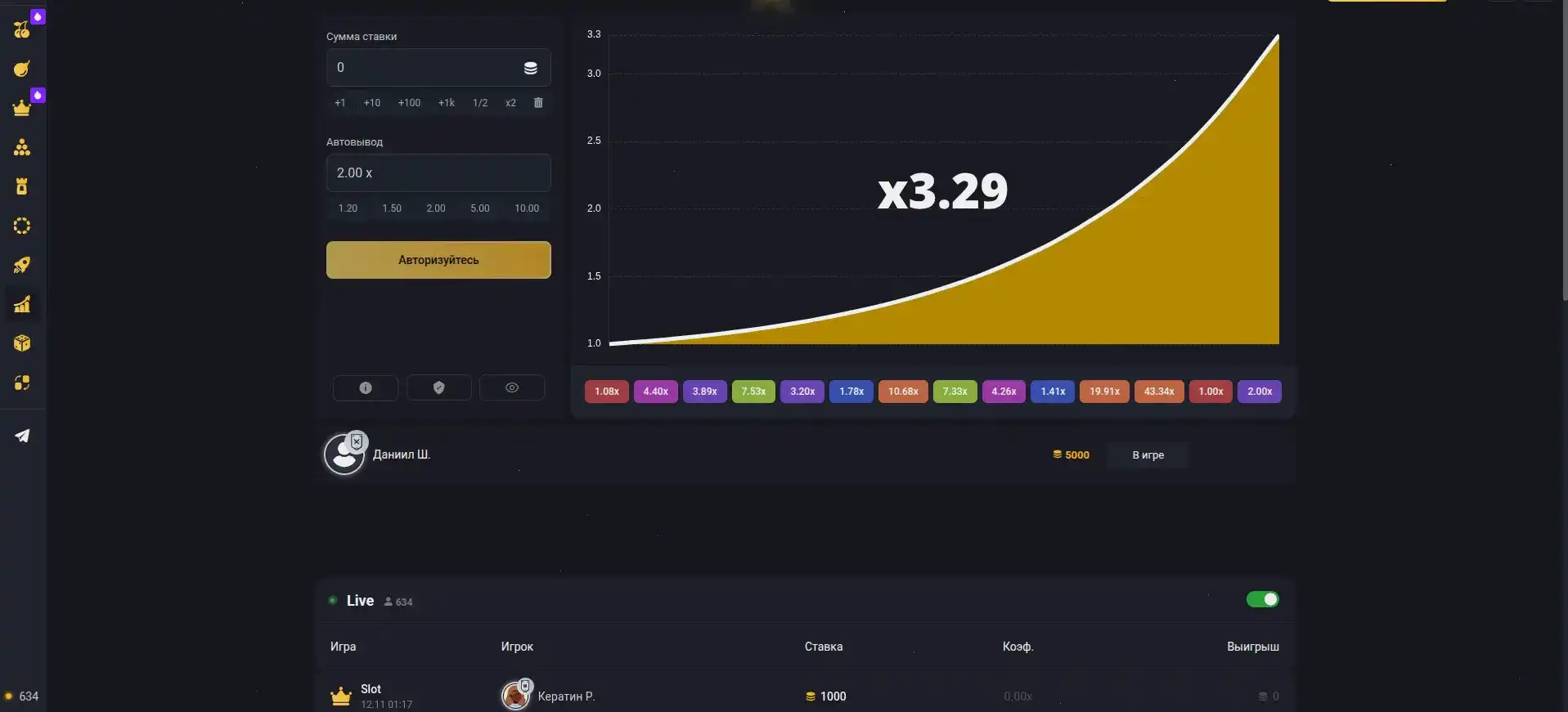 Интерфейс официального сайта Friends Casino